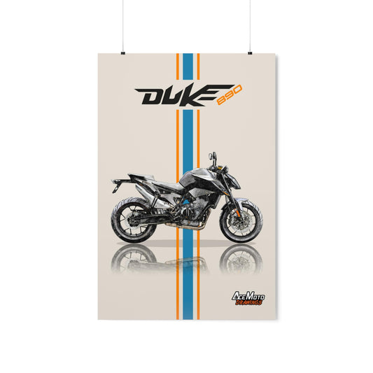 KTM Duke 890 | Wall Art - Frame Poster - 2021