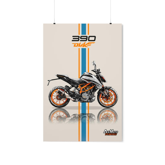 KTM Duke 390 | Wall Art - Frame Poster - 2022