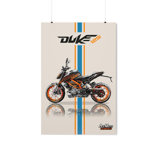 KTM Duke 125 | Wall Art - Frame Poster - 2021
