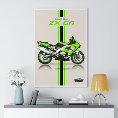 Kawasaki Ninja ZX-6R | Wall Art - Frame Poster 2002