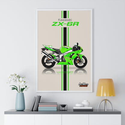 Kawasaki Ninja ZX-6R | Wall Art - Frame Poster 2003