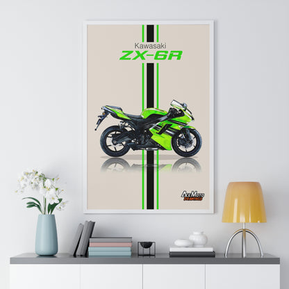 Kawasaki Ninja ZX-6R | Wall Art - Frame Poster 2008
