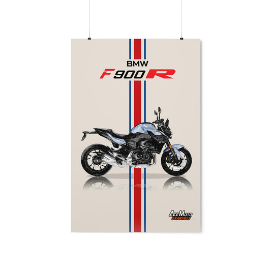 BMW F900R Drawing Poster