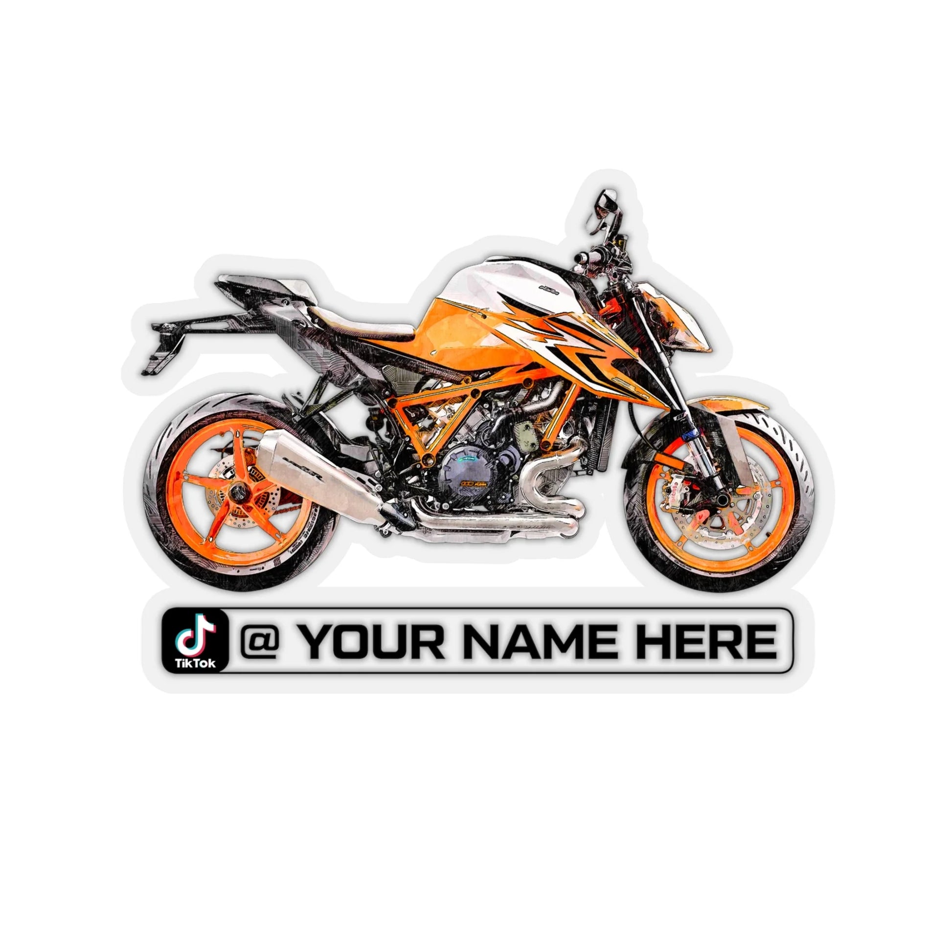 DRAW MY MOTORCYCLE Sticker Tik Tok Username