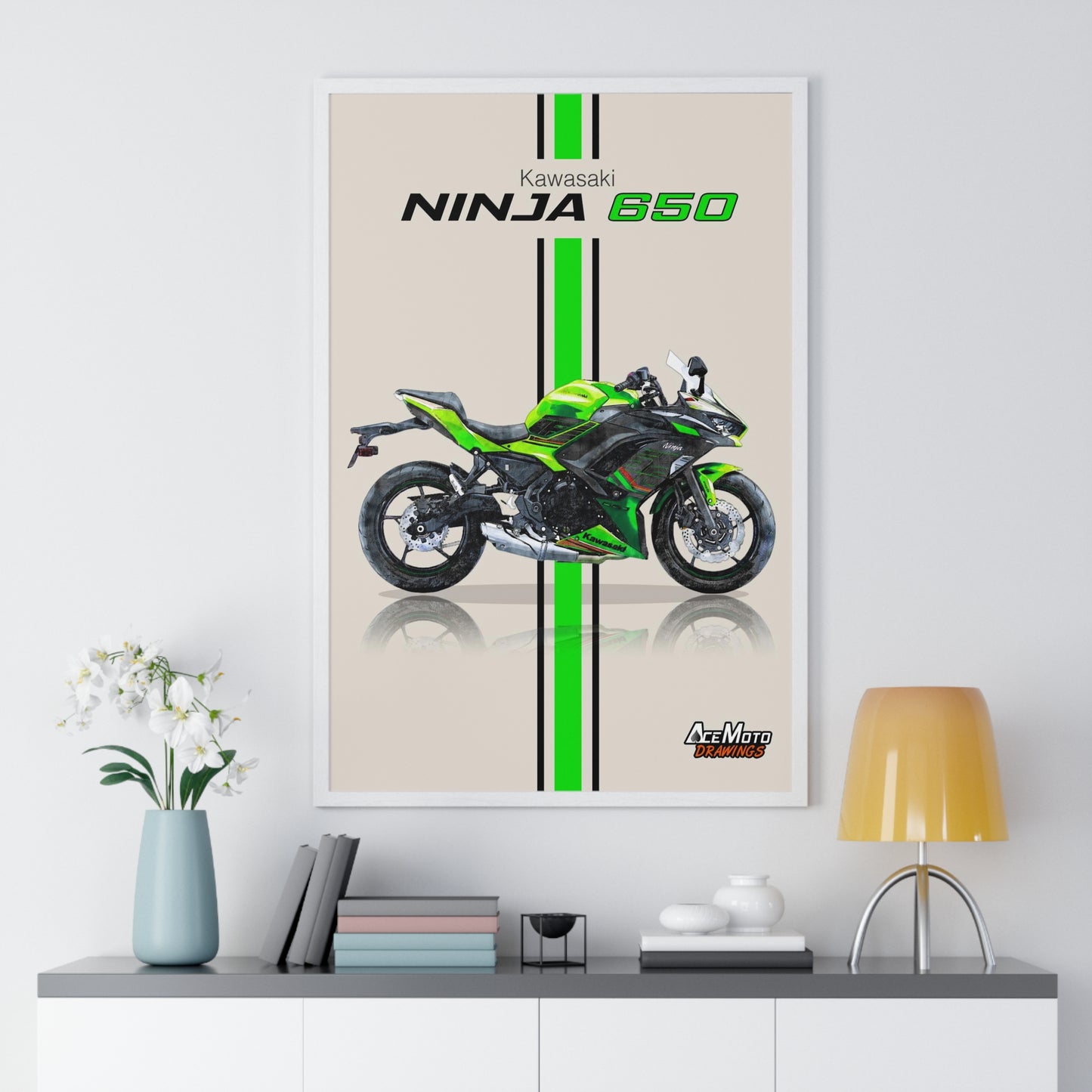 Kawasaki Ninja 650 | Wall Art - Frame Poster 2023