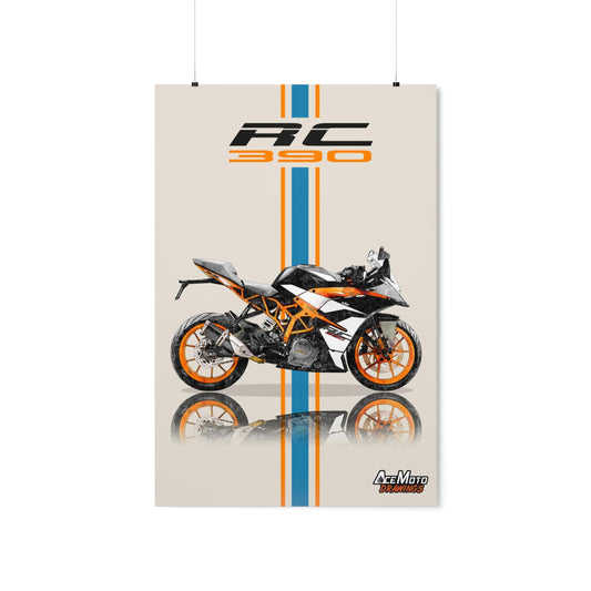 KTM RC 390 | Wall Art - Frame Poster - 2021