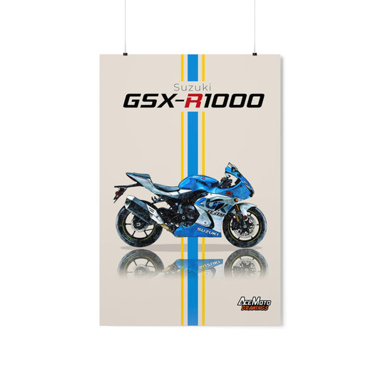 Suzuki GSXR 1000 - 100th Anniversary | Wall Art - Frame Poster - 2022