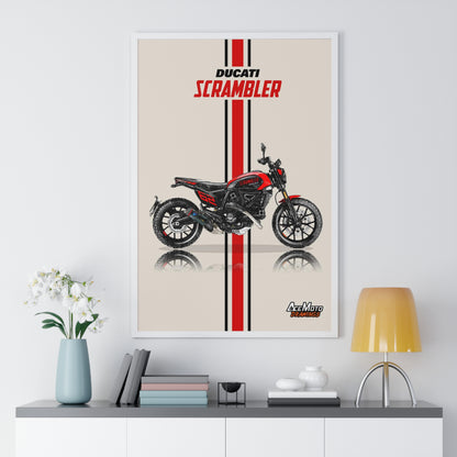 Ducati Scrambler 62 Red Edition | Wall Art - Frame Poster 2023