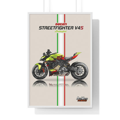 Ducati Streetfighter V4S Lamborghini Edition  | Wall Art - Frame Poster - 2023