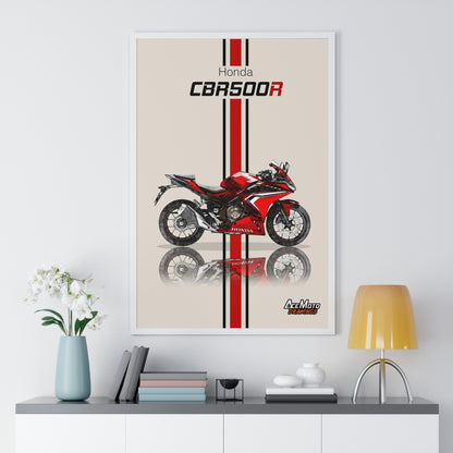 Honda CBR 500R Red  | Wall Art - Frame Poster - 2022