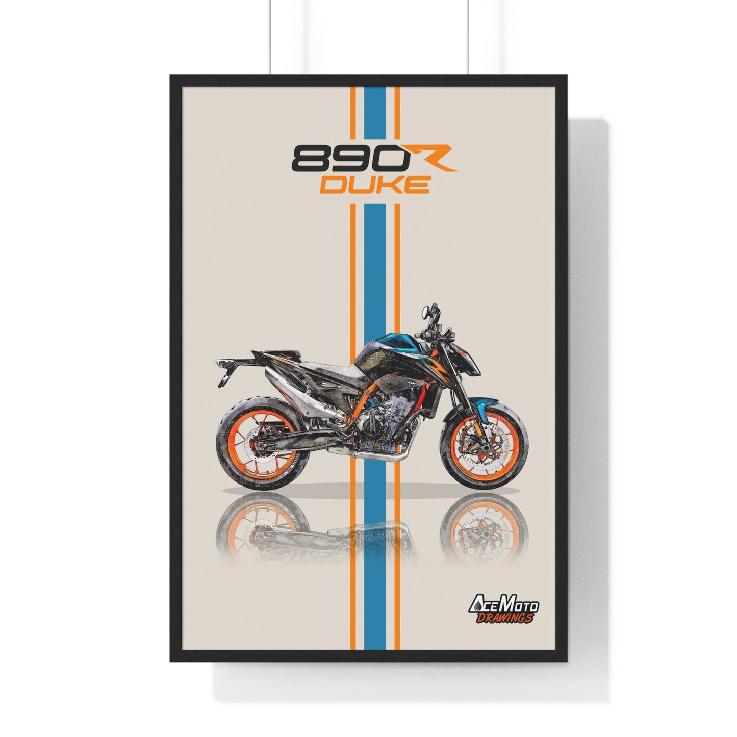 KTM Duke 890R | Wall Art - Frame Poster - 2023