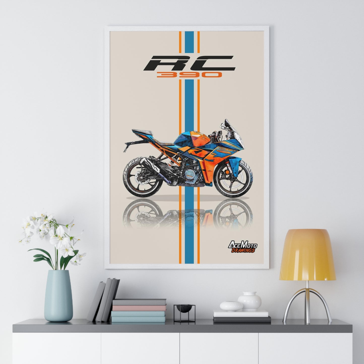 KTM RC 390 | Wall Art - Frame Poster - 2022