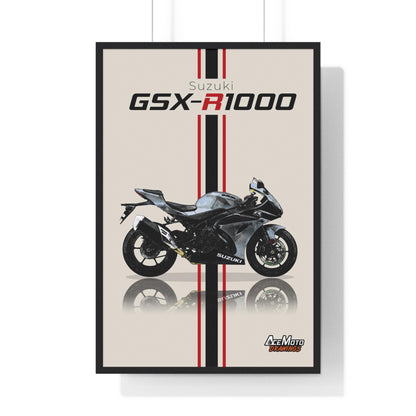 Suzuki GSX-R 1000 Silver | Wall Art - Frame Poster - 2022