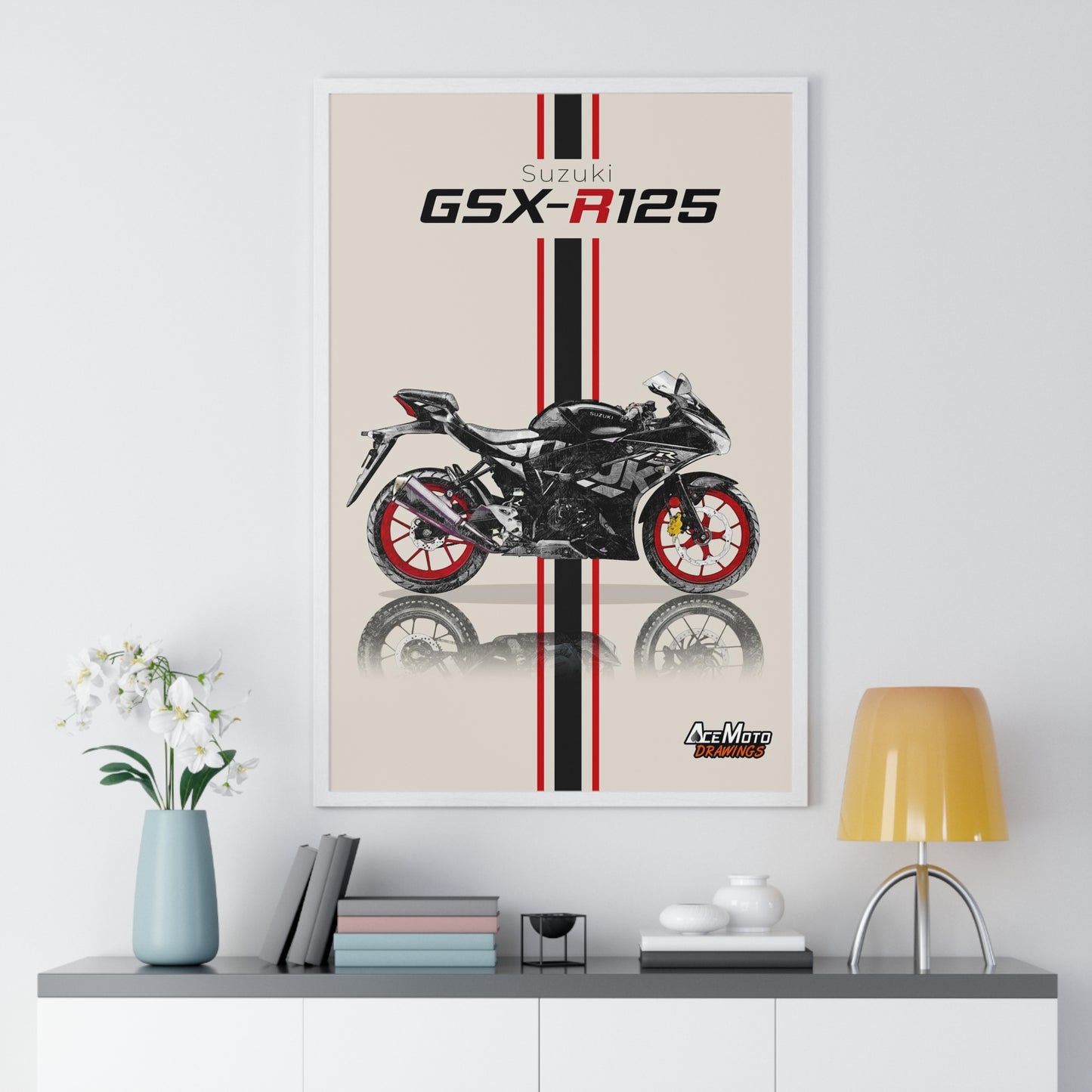 Suzuki GSXR 125 | Wall Art - Frame Poster - 2022