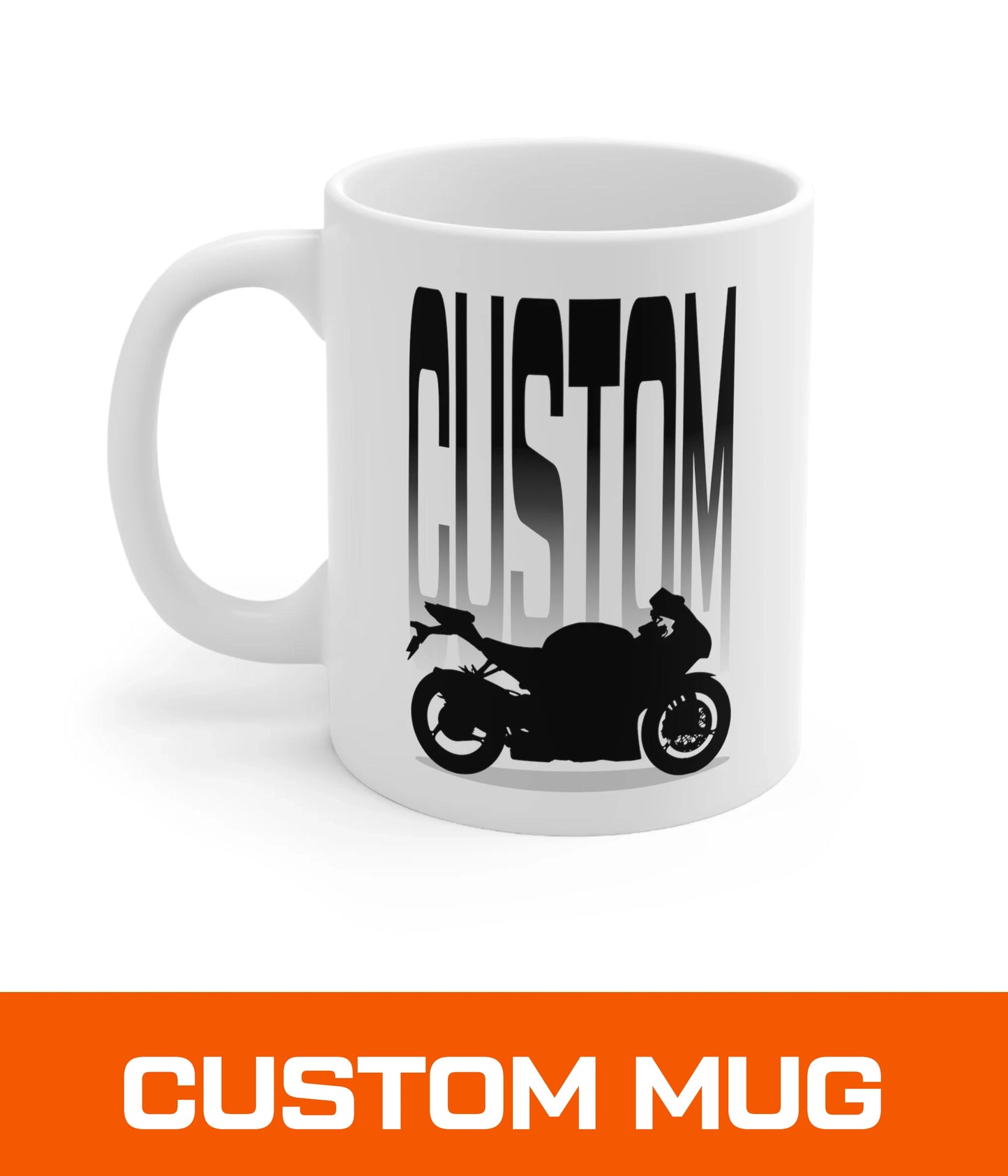 Draw My Motorcycle Cafe Mug | Personalized Print | Motorcycle Mug - Gift for Riders